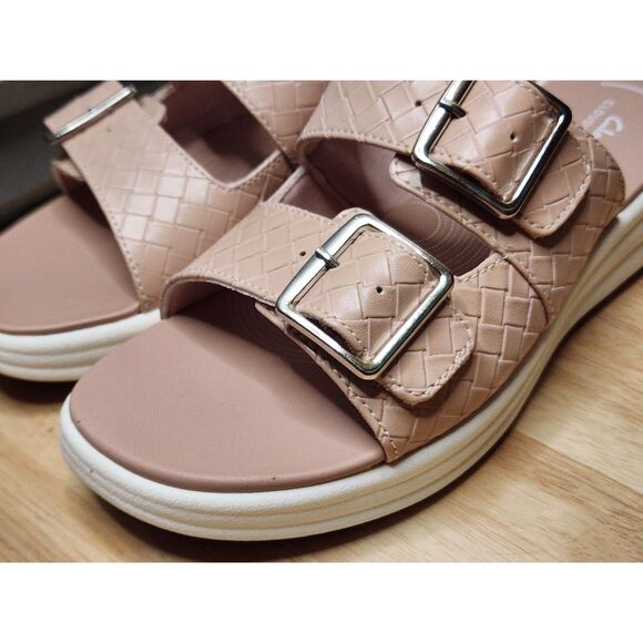 Clarks Drift Buckle Sandals Women's size 9 Wide Peach - Picture 4 of 9